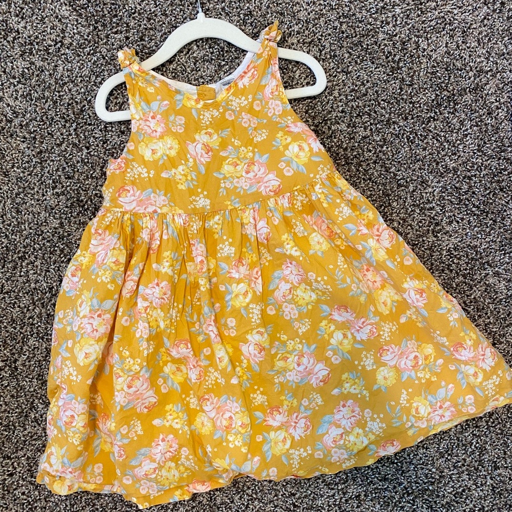 OshKosh B'gosh Yellow Floral Kids Dress